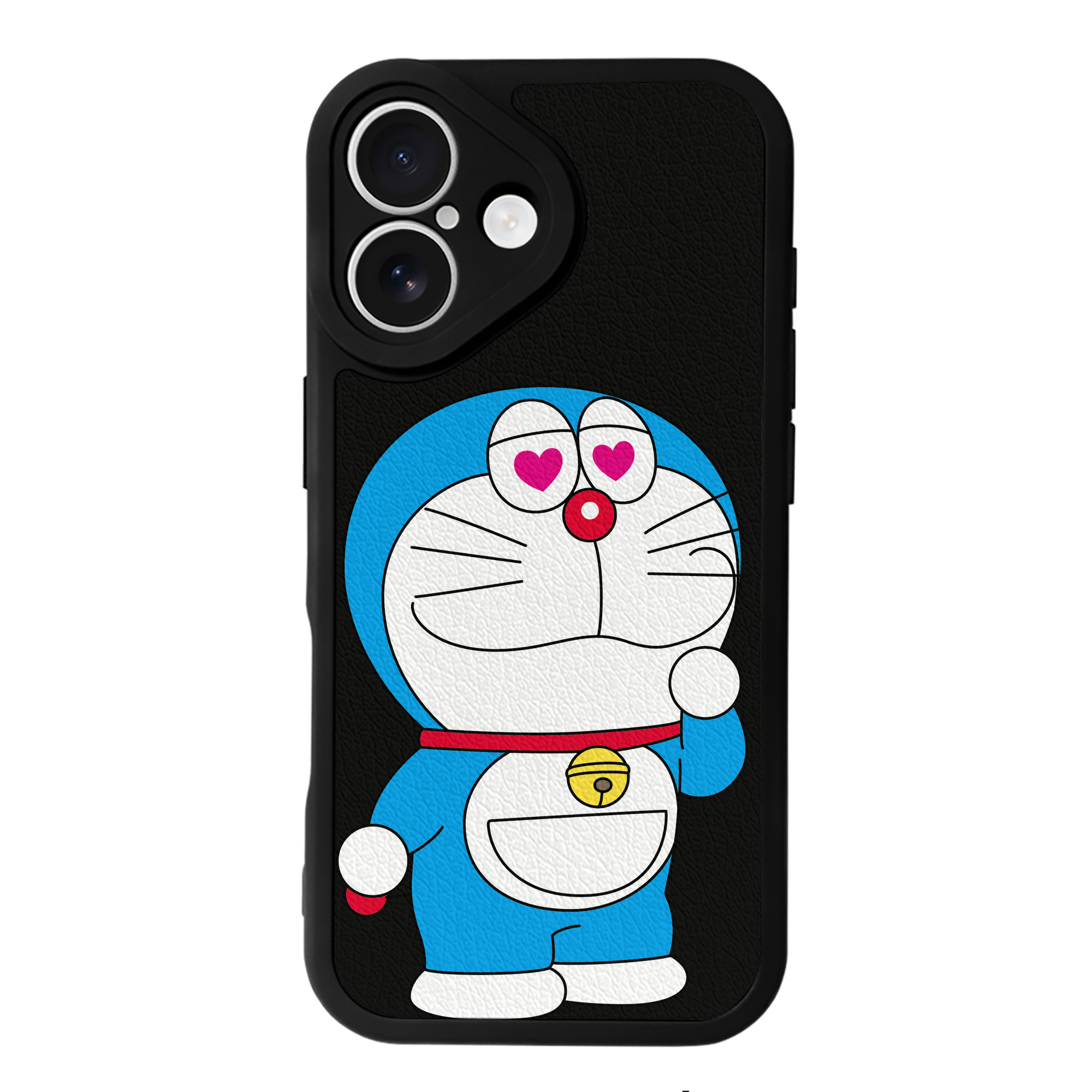 （画像用） ドラえもん Doraemon 【iPhone 16シリーズ対応】シリコンスマホケース（レザー調） 材質：シリコン